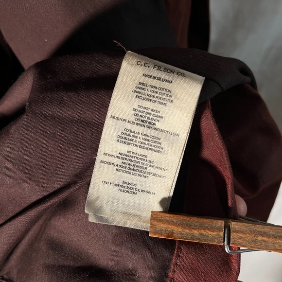 Womens Moorcroft Jacket + Hood SMALL Red Burgundy Outerwear Chore Wax Canvas NEW - Picture 10 of 16